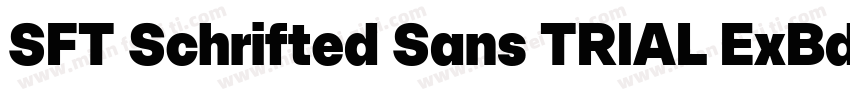 SFT Schrifted Sans TRIAL ExBd Comp字体转换